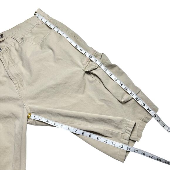 Mizkeen Originals | Men | Vintage 90s Y2K Khaki Cargo Shorts | Size 40 - Picture 5 of 11